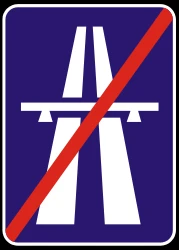 End of the motorway.