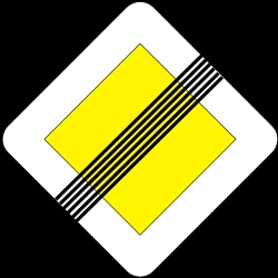 End of the priority road.