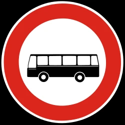 Buses prohibited.