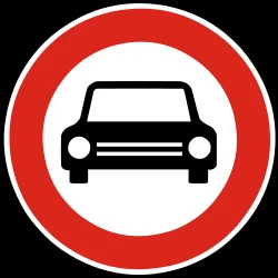 Cars prohibited.