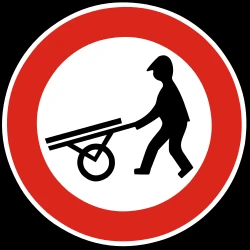 Handcarts prohibited.