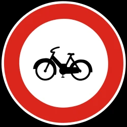 Mopeds prohibited.
