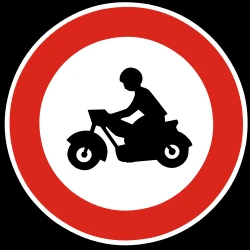 Motorcycles prohibited.