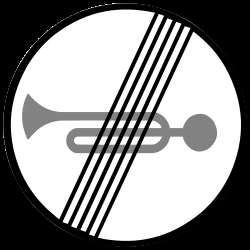 End of the prohibition to use the horn.