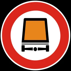 Vehicles with dangerous goods prohibited.