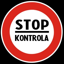 Entry prohibited (checkpoint).