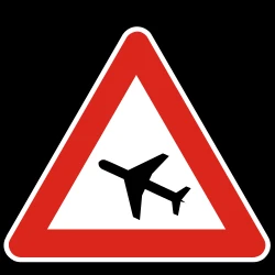 Warning for low-flying aircrafts.