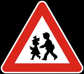 Warning for children.