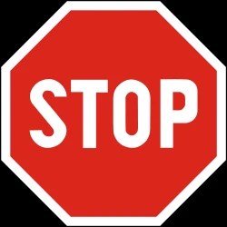 Stop and give way to all drivers.