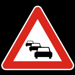 Warning for traffic jams.