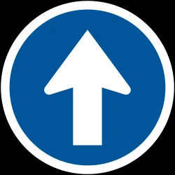 Driving straight ahead mandatory.