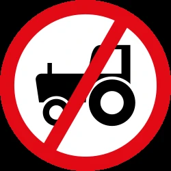 Tractors prohibited.