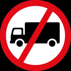 Trucks prohibited.