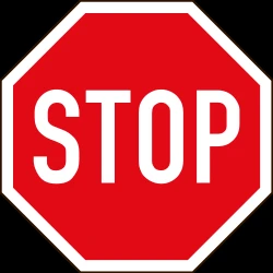 Stop and give way to all drivers.