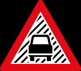 Warning of poor visibility due to rain, fog or snow.