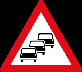 Warning for traffic jams.