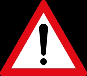 Warning for a danger with no specific traffic sign.