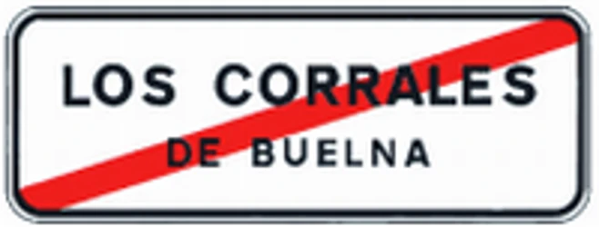 End of the built-up area.