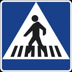 Crossing for pedestrians.