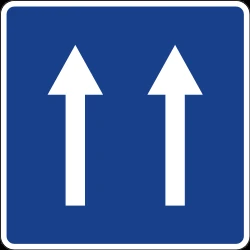 Overview of the lanes and their direction.