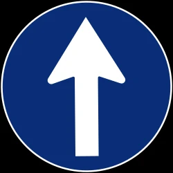 Driving straight ahead mandatory.