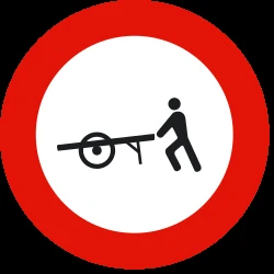 Handcarts prohibited.