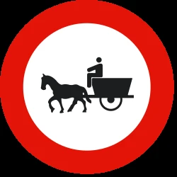 Horsecarts prohibited.