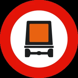 Vehicles with dangerous goods prohibited.