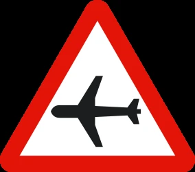 Warning for low-flying aircrafts.