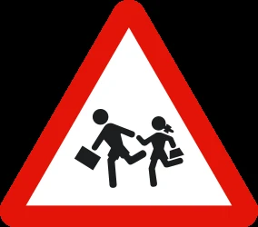 Warning for children.