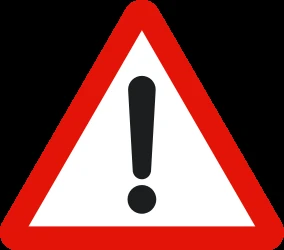 Warning for a danger with no specific traffic sign.