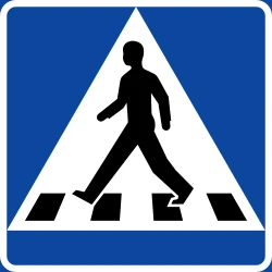 Crossing for pedestrians.