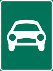 Begin of an expressway.