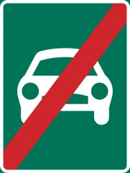 End of the expressway.