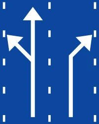 Overview of the lanes and their direction.