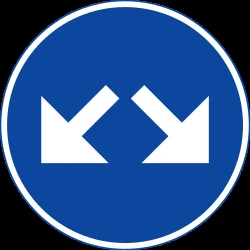 Passing left or right mandatory.