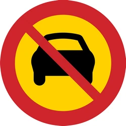 Cars prohibited.