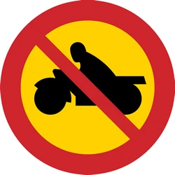 Motorcycles prohibited.