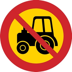 Tractors prohibited.