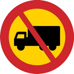 Trucks prohibited.