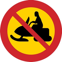Snowmobiles prohibited.