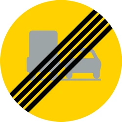 End of the overtaking prohibition for trucks.