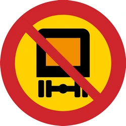 Vehicles with dangerous goods prohibited.