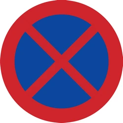 Parking and stopping prohibited.