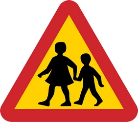 Warning for children.
