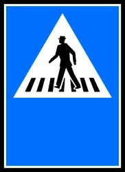 Crossing for pedestrians.