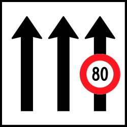 Maximum speed of a lane.