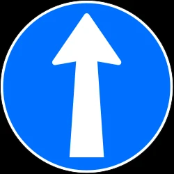 Driving straight ahead mandatory.