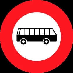 Buses prohibited.