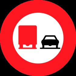 Overtaking prohibited for trucks.